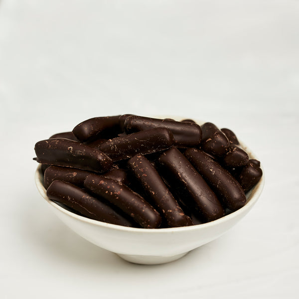 Ingwerstäbchen mit Zartbitterschokolade